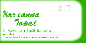 marianna topal business card